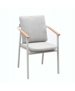 ΠΟΛΥΘΡΟΝΑ ΑΛΟΥΜΙΝΙΟΥ SENTI HM6204.02 ΣΚΕΛΕΤΟΣ ΚΡΕΜ & OLEFIN ΜΠΕΖ 60x55.5x90Υεκ