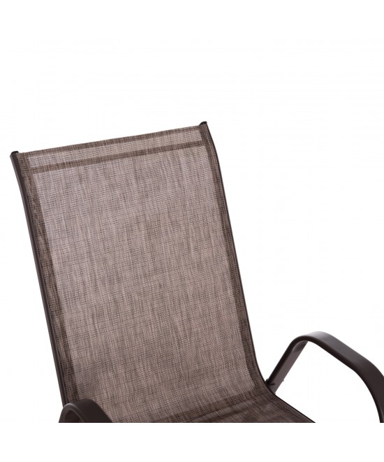 ΣΕΤ ΤΡΑΠΕΖΑΡΙΑΣ ΕΞ.ΧΩΡΟΥ 5ΤΜΧ HM5200.02 ΜΕ 4 ΚΑΡΕΚΛΕΣ & ΤΡΑΠΕΖΙ 140Χ80--ΚΑΦΕ