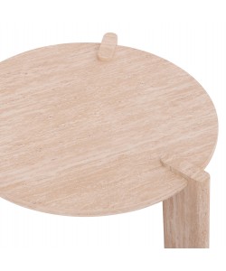 ΣΕΤ 2ΤΜΧ ΤΡΑΠΕΖΙΑ ΣΑΛΟΝΙΟΥ EQUIL HM9943.01 MDF ΜΕ ΜΕΛΑΜΙΝΗ-ΦΥΣΙΚΟ 66x66εκ + 87x87εκ