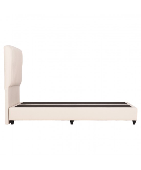 ΚΡEΒΑΤΙ ΔΙΠΛΟ LUTHER HM717 ΜΠΕΖ ΥΦΑΣΜΑ ΓΙΑ ΣΤΡΩΜΑ 160x200εκ. ΚΡEΒΑΤΙ ΔΙΠΛΟ LUTHER HM717 ΜΠΕΖ ΥΦΑΣΜΑ ΓΙΑ ΣΤΡΩΜΑ 160x200εκ.