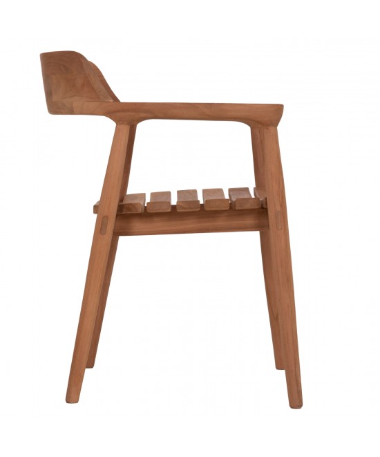 ΠΟΛΥΘΡΟΝΑ ΕΞΩΤΕΡΙΚΟΥ ΧΩΡΟΥ FREM HM18107 ΞΥΛΟ TEAK-ΦΥΣΙΚΟ ΧΡΩΜΑ 59x54.5x76Υεκ.