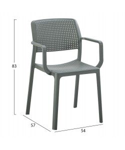 ΠΟΛΥΘΡΟΝΑ ΕΞ.ΧΩΡΟΥ COMFEE HM6102.05 DARK OLIVE GREEN ΠΟΛΥΠΡΟΠΥΛΕΝΙΟ 54x57x83Υεκ.