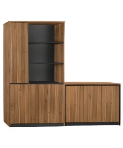 ΣΕΤ 2 ΤΜΧ ΒΙΒΛΙΟΘΗΚΗ ΓΡΑΦΕΙΟΥ ΕΠΑΓΓΕΛΜΑΤΙΚΗ ΜΕ ΝΤΟΥΛΑΠΙ SUPREME HM11370