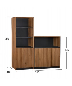 ΣΕΤ 2 ΤΜΧ ΒΙΒΛΙΟΘΗΚΗ ΓΡΑΦΕΙΟΥ ΕΠΑΓΓΕΛΜΑΤΙΚΗ ΜΕ ΝΤΟΥΛΑΠΙ SUPREME HM11371 ΣΕΤ 2 ΤΜΧ ΒΙΒΛΙΟΘΗΚΗ ΓΡΑΦΕΙΟΥ ΕΠΑΓΓΕΛΜΑΤΙΚΗ ΜΕ ΝΤΟΥΛΑΠΙ SUPREME HM11371