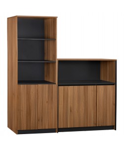 ΣΕΤ 2 ΤΜΧ ΒΙΒΛΙΟΘΗΚΗ ΓΡΑΦΕΙΟΥ ΕΠΑΓΓΕΛΜΑΤΙΚΗ ΜΕ ΝΤΟΥΛΑΠΙ SUPREME HM11371