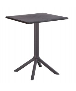 ΤΡΑΠΕΖΙ ΠΟΛΥΠΡΟΠΥΛΕΝΙΟΥ ΤΕΤΡΑΓΩΝΟ TERRIN HM6125.13 ΚΑΦΕ 60x60x75Υεκ.