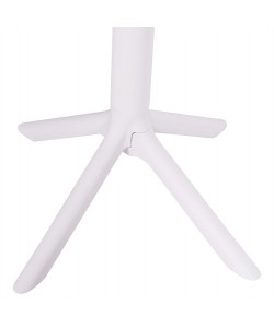 ΤΡΑΠΕΖΙ ΜΠΑΡ ΣΤΡΟΓΓΥΛΟ TERRIN HM6126.11 ΠΟΛΥΠΡΟΠΥΛΕΝΙΟ ΛΕΥΚΟ Φ60x106Υεκ.