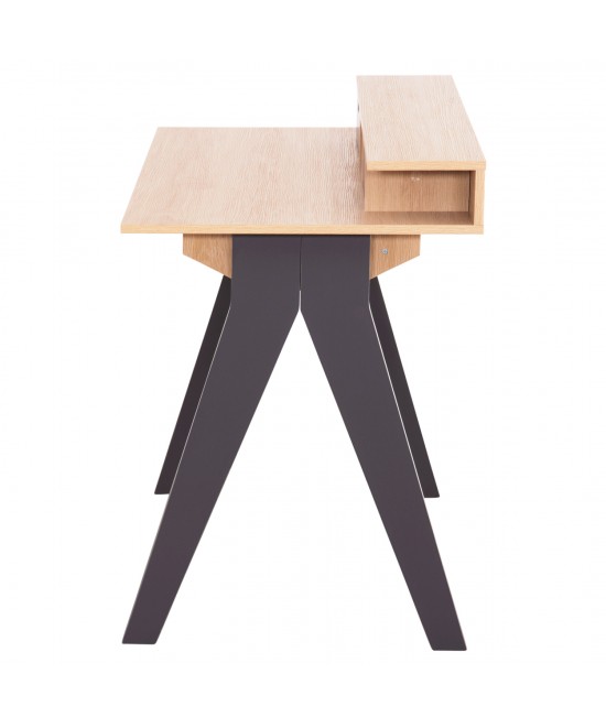 ΓΡΑΦΕΙΟ REXIN HM18290 ΜΕΛΑΜΙΝΗ ΣΕ SONAMA-ΓΚΡΙ 120x19-59x75-85,5ΥΥεκ.