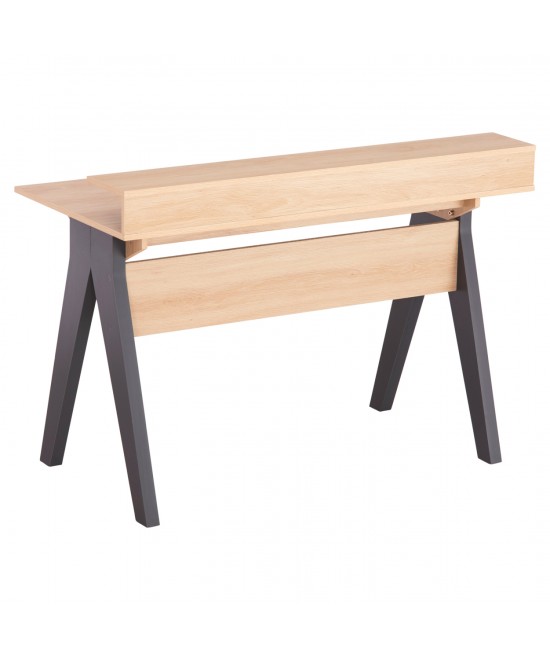 ΓΡΑΦΕΙΟ REXIN HM18290 ΜΕΛΑΜΙΝΗ ΣΕ SONAMA-ΓΚΡΙ 120x19-59x75-85,5ΥΥεκ.