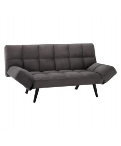 ΚΑΝΑΠΕΣ ΚΡΕΒΑΤΙ 3ΘΕΣΙΟΣ ΑΠΟ ΒΕΛΟΥΔΟ ΓΚΡΙ HM3167.01 182Χ80Χ88Υ εκ.