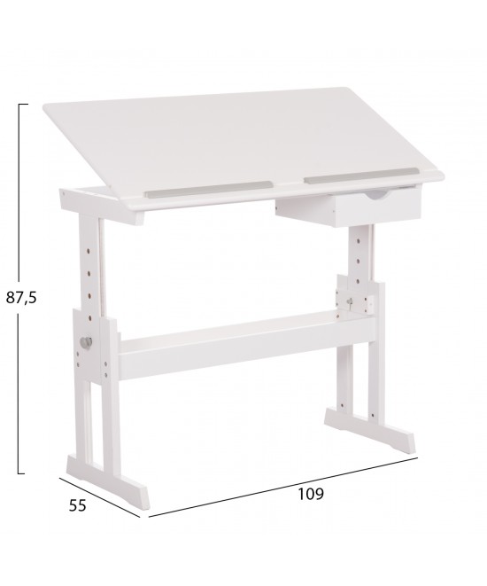 ΓΡΑΦΕΙΟ/ΣΧΕΔΙΑΣΤΗΡΙΟ ASCENT HM18289 MDF ΣΕ ΛΕΥΚΟ 109x55x87,5Υεκ ΓΡΑΦΕΙΟ/ΣΧΕΔΙΑΣΤΗΡΙΟ ASCENT HM18289 MDF ΣΕ ΛΕΥΚΟ 109x55x87,5Υεκ