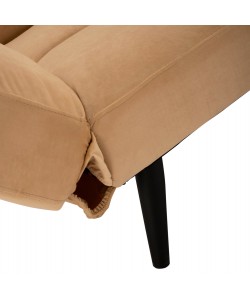 ΚΑΝΑΠΕΣ ΚΡΕΒΑΤΙ 3ΘΕΣΙΟΣ ΑΠΟ ΒΕΛΟΥΔΟ ΜΠΕΖ HM3167.07 182Χ80Χ88Υ εκ.