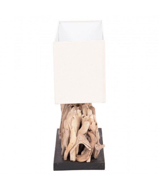 ΕΠΙΤΡΑΠΕΖΙΟ ΟΡΘΟΓΩΝΙΟ ΦΩΤΙΣΤΙΚΟ TWIGGY HM4434 DRIFTWOOD & ΛΕΥΚΟ ΚΑΠΕΛΟ 56x16.5x43Υεκ.