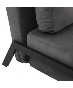 ΠΟΛΥΘΡΟΝΑ ΚΡΕΒΑΤΙ ΑΠΟ ΒΕΛΟΥΔΟ ΓΚΡΙ HM3078.11 95x92x66Υ εκ.