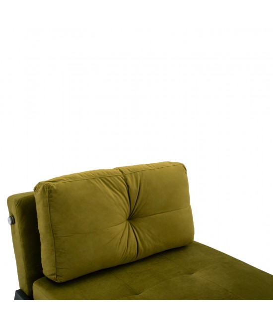 HM3078.13 ΠΟΛΥΘΡΟΝΑ ΚΡΕΒΑΤΙ, ΒΕΛΟΥΔΟ ΛΑΔΙ  95x92x66Υ εκ.
