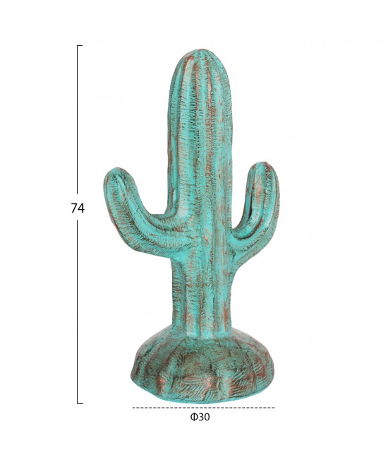 ΔΙΑΚΟΣΜΗΤΙΚΟΣ ΚΑΚΤΟΣ ΔΑΠΕΔΟΥ CACTUS HM4386.03S ΓΥΨΟΣ ΣΕ ΤΙΡΚΟΥΑΖ 42x30x74Υεκ.