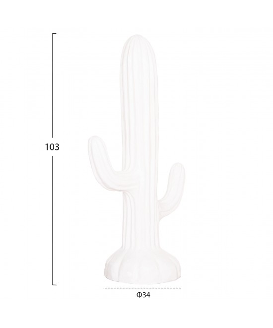 ΔΙΑΚΟΣΜΗΤΙΚΟΣ ΚΑΚΤΟΣ ΔΑΠΕΔΟΥ CACTUS HM4386.02M ΓΥΨΟΣ ΣΕ ΛΕΥΚΟ 54x34x103Υεκ.