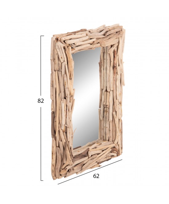 ΚΑΘΡΕΠΤΗΣ ΤΟΙΧΟΥ TWIGS HM4440 DRIFTWOOD ΣΕ ΦΥΣΙΚΟ ΧΡΩΜΑ 62x10x82Υεκ.
