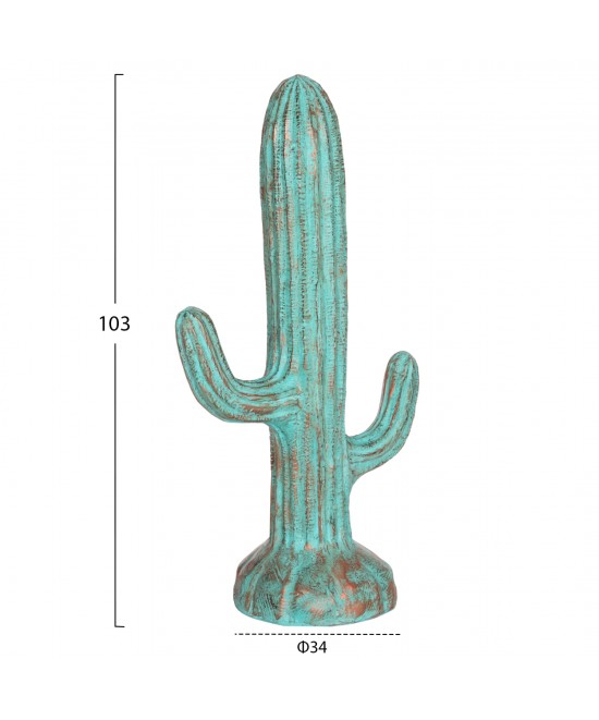 ΔΙΑΚΟΣΜΗΤΙΚΟΣ ΚΑΚΤΟΣ ΔΑΠΕΔΟΥ CACTUS HM4386.03M ΓΥΨΟΣ ΣΕ ΤΙΡΚΟΥΑΖ 54x34x103Υεκ.