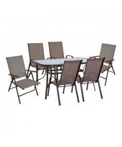 ΣΕΤ ΤΡΑΠΕΖΑΡΙΑΣ 7ΤΜΧ ΣΕ ΧΡΩΜΑ ΚΑΦΕ HM10557.02