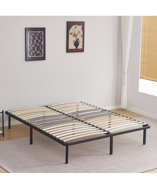 ΚΡΕΒΑΤΙ-ΥΠΟΣΤΡΩΜΑ ΔΙΠΛΟ MARKY HM694.01 ΜΕΤΑΛΛΙΚΟ ΜΑΥΡΟ ΓΙΑ ΣΤΡΩΜΑ 200x160εκ