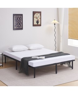 ΚΡΕΒΑΤΙ-ΥΠΟΣΤΡΩΜΑ ΔΙΠΛΟ MARKY HM694.01 ΜΕΤΑΛΛΙΚΟ ΜΑΥΡΟ ΓΙΑ ΣΤΡΩΜΑ 200x160εκ