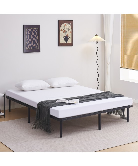 ΚΡΕΒΑΤΙ-ΥΠΟΣΤΡΩΜΑ ΔΙΠΛΟ MARKY HM694.01 ΜΕΤΑΛΛΙΚΟ ΜΑΥΡΟ ΓΙΑ ΣΤΡΩΜΑ 200x160εκ