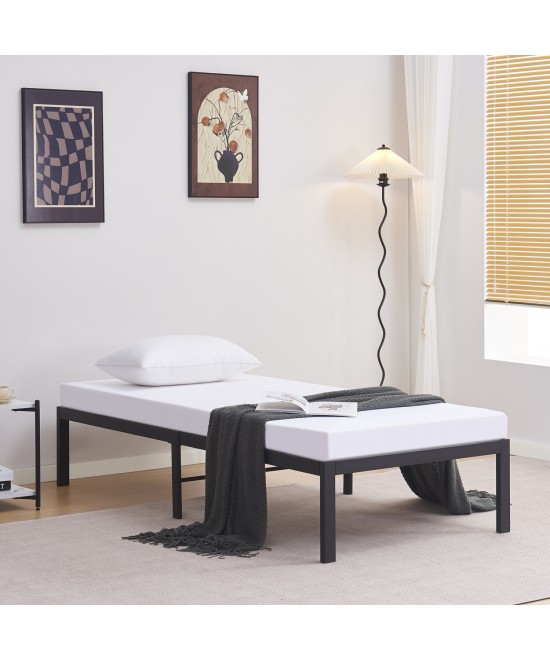 ΚΡΕΒΑΤΙ-ΥΠΟΣΤΡΩΜΑ RANTO HM695.01 ΜΕΤΑΛΛΙΚΟ ΜΑΥΡΟ ΓΙΑ ΣΤΡΩΜΑ 190x90εκ