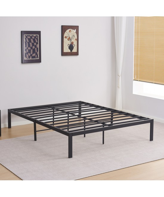ΚΡΕΒΑΤΙ-ΥΠΟΣΤΡΩΜΑ ΔΙΠΛΟ RANTO HM696.01 ΜΕΤΑΛΛΙΚΟ ΜΑΥΡΟ ΓΙΑ ΣΤΡΩΜΑ 200x160εκ