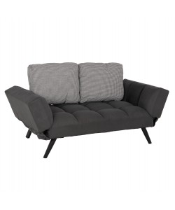 ΚΑΝΑΠΕΣ 3ΘΕΣΙΟΣ ΠΟΛΥΜΟΡΦΙΚΟΣ HM3169.01 ΓΚΡΙ ΜΕ ΜΑΞΙΛΑΡΙΑ 190Χ75Χ89Υ εκ.