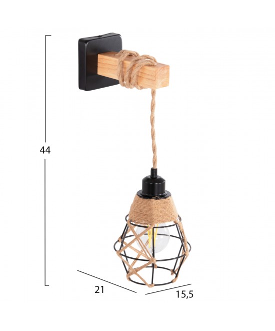 ΑΠΛΙΚΑ ΤΟΙΧΟΥ KINAN HM4466 ΜΕΤΑΛΛΟ-ΣΧΟΙΝΙ 15,5x21x44Υεκ.