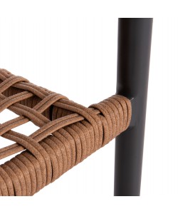 ΠΟΛΥΘΡΟΝΑ KERLY HM6050.10 ΑΛΟΥΜΙΝΙΟ ΣΚΟΥΡΟ ΓΚΡΙ--ΜΠΕΖ ΣΥΝΘΕΤΙΚΟ RATTAN 54x58,5x76Υεκ