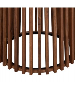 ΤΡΑΠΕΖΙ ΤΡΑΠΕΖΑΡΙΑΣ ΕΞ.ΧΩΡΟΥ CRISTOBAL HM6234 ΞΥΛΟ ΑΚΑΚΙΑΣ-ΜΕΤΑΛΛΟ Φ120x76Υεκ