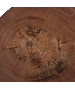 ΣΚΑΜΠΟ-ΤΡΑΠΕΖΑΚΙ ΚΥΛΙΝΔΡΙΚΟ FEBRY HM9908 ΜΑΣΙΦ ΞΥΛΟ SUAR ΦΥΣΙΚΟ Φ39,5x45,5Υεκ.