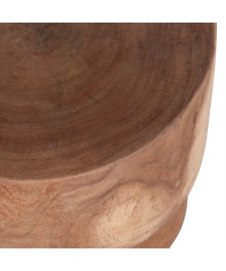 ΣΚΑΜΠΟ-ΤΡΑΠΕΖΑΚΙ ΚΥΛΙΝΔΡΙΚΟ FEBRY HM9909 ΜΑΣΙΦ ΞΥΛΟ SUAR ΦΥΣΙΚΟ Φ40x46Υεκ.