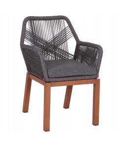 ΠΟΛΥΘΡΟΝΑ ΑΛΟΥΜΙΝΙΟΥ HOWARD HM5543.11 ΚΑΦΕ--ΣΧΟΙΝΙ & ΜΑΞΙΛΑΡΙ ΓΚΡΙ 57.5x62x84Υεκ