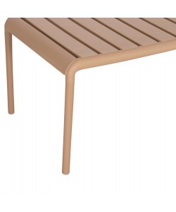 ΤΡΑΠΕΖΙ ΣΑΛΟΝΙΟΥ ΕΞΩΤΕΡΙΚΟΥ ΧΩΡΟΥ ΧΑΜΗΛΟ KORVER HM6334.04 ΠΟΛΥΠΡΟΠΥΛΕΝΙΟ ΚΑΠΟΥΤΣΙΝΟ 100x60x46Υεκ