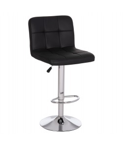 ΣΚΑΜΠΟ ΜΠΑΡ ΠΕΡΙΣΤΡΕΦΟΜΕΝΟ DIANA HM202.21 ΜΑΥΡΟ PU--ΜΕΤΑΛΛΟ ΧΡΩΜΙΟ 44x52x109Υεκ.