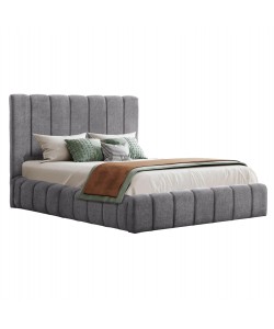 ΚΡΕΒΑΤΙ REMO ΜΕ ΑΠΟΘΗΚΕΥΤΙΚΟ ΧΩΡΟ HM719.22 ΥΦΑΣΜΑ TEDDY ΓΚΡΙ-ΓΙΑ ΣΤΡΩΜΑ 160x200εκ