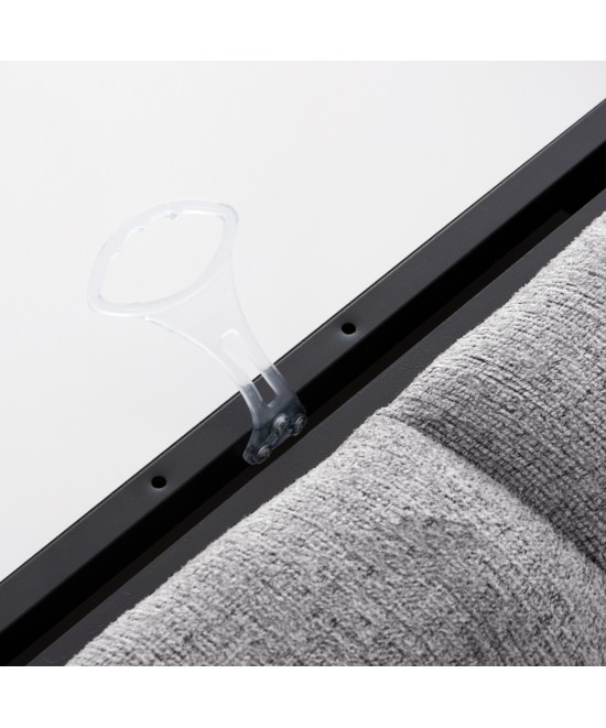 ΚΡΕΒΑΤΙ REMO ΜΕ ΑΠΟΘΗΚΕΥΤΙΚΟ ΧΩΡΟ HM719.22 ΥΦΑΣΜΑ TEDDY ΓΚΡΙ-ΓΙΑ ΣΤΡΩΜΑ 160x200εκ