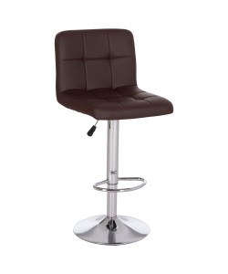 ΣΚΑΜΠΟ ΜΠΑΡ ΠΕΡΙΣΤΡΕΦΟΜΕΝΟ DIANA HM202.23 ΚΑΦΕ PU--ΜΕΤΑΛΛΟ ΧΡΩΜΙΟ 44x52x109Υεκ.