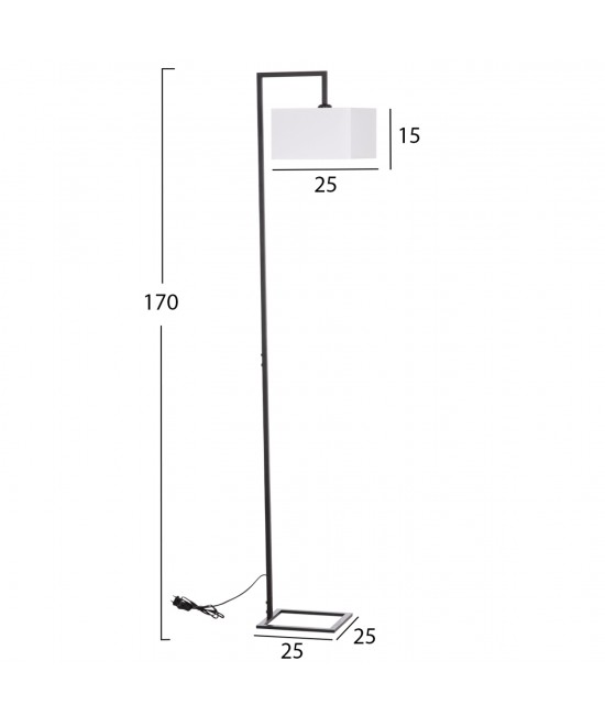 ΦΩΤΙΣΤΙΚΟ ΔΑΠΕΔΟΥ BRANS HM7532.11 ΜΕΤΑΛΛΟ ΜΑΥΡΟ--PVC ΛΕΥΚΟ ΚΑΠΕΛΟ 25x33x170Υεκ. ΦΩΤΙΣΤΙΚΟ ΔΑΠΕΔΟΥ BRANS HM7532.11 ΜΕΤΑΛΛΟ ΜΑΥΡΟ--PVC ΛΕΥΚΟ ΚΑΠΕΛΟ 25x33x170Υεκ.