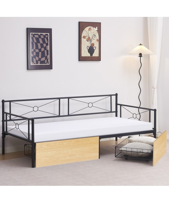 ΚΡΕΒΑΤΙ-ΚΑΝΑΠΕΣ BERNIE HM21120.02 ΜΑΥΡΟΣ ΜΕΤΑΛ.ΣΚΕΛΕΤΟΣ & 2 SONAMA ΣΥΡΤΑΡΙΑ-190x90εκ. ΚΡΕΒΑΤΙ-ΚΑΝΑΠΕΣ BERNIE HM21120.02 ΜΑΥΡΟΣ ΜΕΤΑΛ.ΣΚΕΛΕΤΟΣ & 2 SONAMA ΣΥΡΤΑΡΙΑ-190x90εκ.