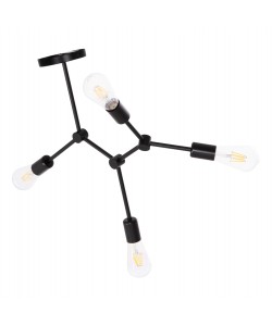 ΦΩΤΙΣΤΙΚΟ ΟΡΟΦΗΣ 4-ΦΩΤΟ LIGHTY HM7405.11 ΜΕΤΑΛΛΟ ΣΕ ΜΑΥΡΟ 57x5x52Υεκ.