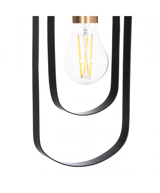 ΦΩΤΙΣΤΙΚΟ ΟΡΟΦΗΣ ΚΡΕΜΑΣΤΟ BIUT HM7537.11 ΜΑΥΡΟ ΜΕΤΑΛΛΟ-ΧΡΥΣΟ ΝΤΟΥΙ 15,5x4x130Υεκ.