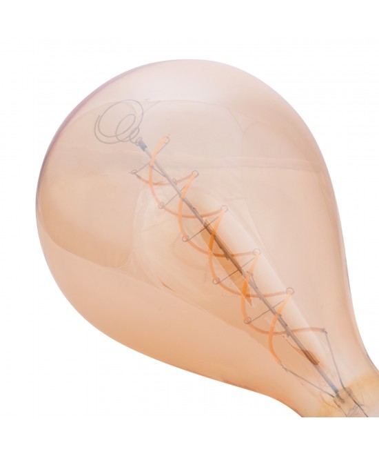 ΦΩΤΙΣΤΙΚΟ ΟΡΟΦΗΣ ΚΡΕΜΑΣΤΟ ΜΕ ΛΑΜΠΤΗΡΑ HM11928.01--ΣΧΟΙΝΙ 1m ΠΑΧΟΥΣ 2cm-ΝΤΟΥΙ Ε27