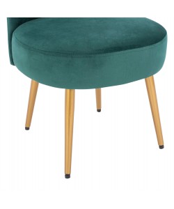 ΣΚΑΜΠΟ ΜΕ ΠΛΑΤΗ YASMINE ΑΠΟ ΚΥΠΑΡΙΣΣΙ ΒΕΛΟΥΔΟ & ΧΡΥΣΑ ΠΟΔΙΑ HM8395.13 47x43x65Υ εκ.