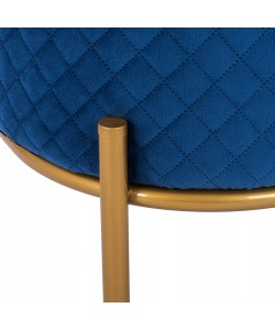 ΣΚΑΜΠΟ SINTA HM8638.08 ΑΠΟ ΜΠΛΕ ΒΕΛΟΥΔΟ ΜΕ ΧΡΥΣΗ ΒΑΣΗ 42x42x38Υ εκ.