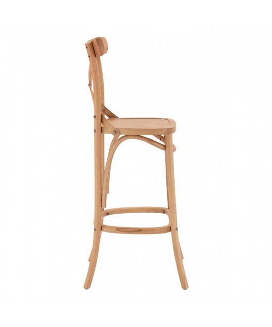 ΣΚΑΜΠΟ ΜΕΣ.ΥΨΟΥΣ GIOLIANA HM8750.01 ΑΠΟ ΟΞΙΑ ΦΥΣΙΚΟ ΜΕ PLYWOOD ΚΑΘΙΣΜΑ 46x46x101Υ εκ.