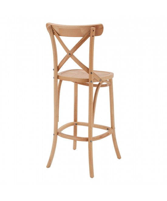 ΣΚΑΜΠΟ ΜΕΣ.ΥΨΟΥΣ GIOLIANA HM8750.01 ΑΠΟ ΟΞΙΑ ΦΥΣΙΚΟ ΜΕ PLYWOOD ΚΑΘΙΣΜΑ 46x46x101Υ εκ.